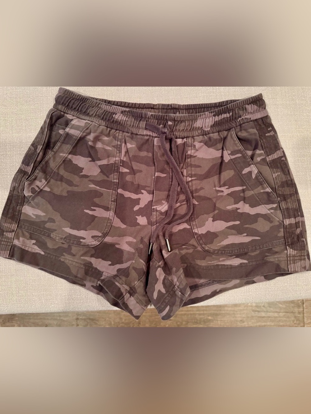 Athleta Women’s Farallon Camo Athletic Shorts - army green